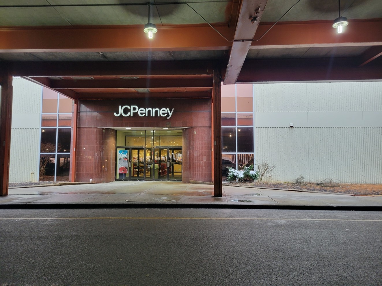 View of JCPenney entrance.